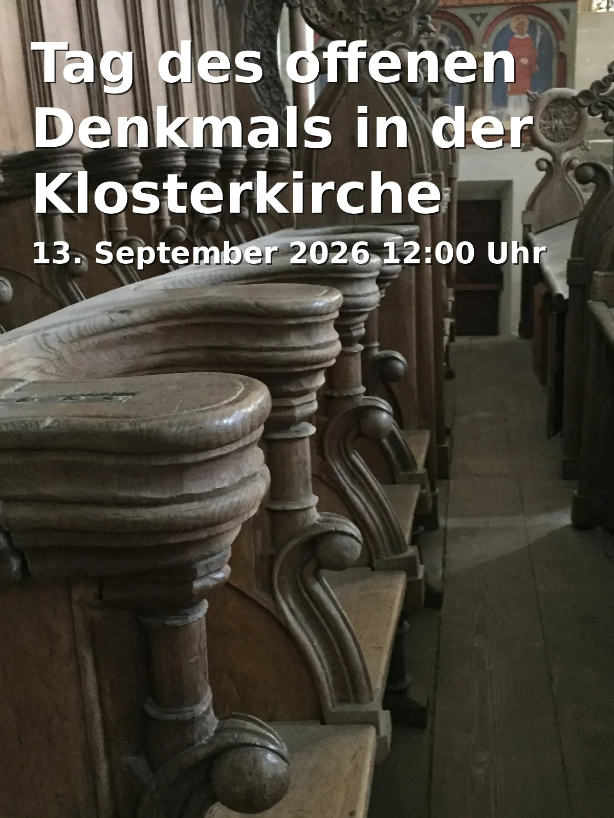 Event: Tag des offenen Denkmals in der Klosterkirche Riddagshausen in Klosterkirche Riddagshausen St. Mariae, Klostergang 65, 38104 Braunschweig on 13. September 2026