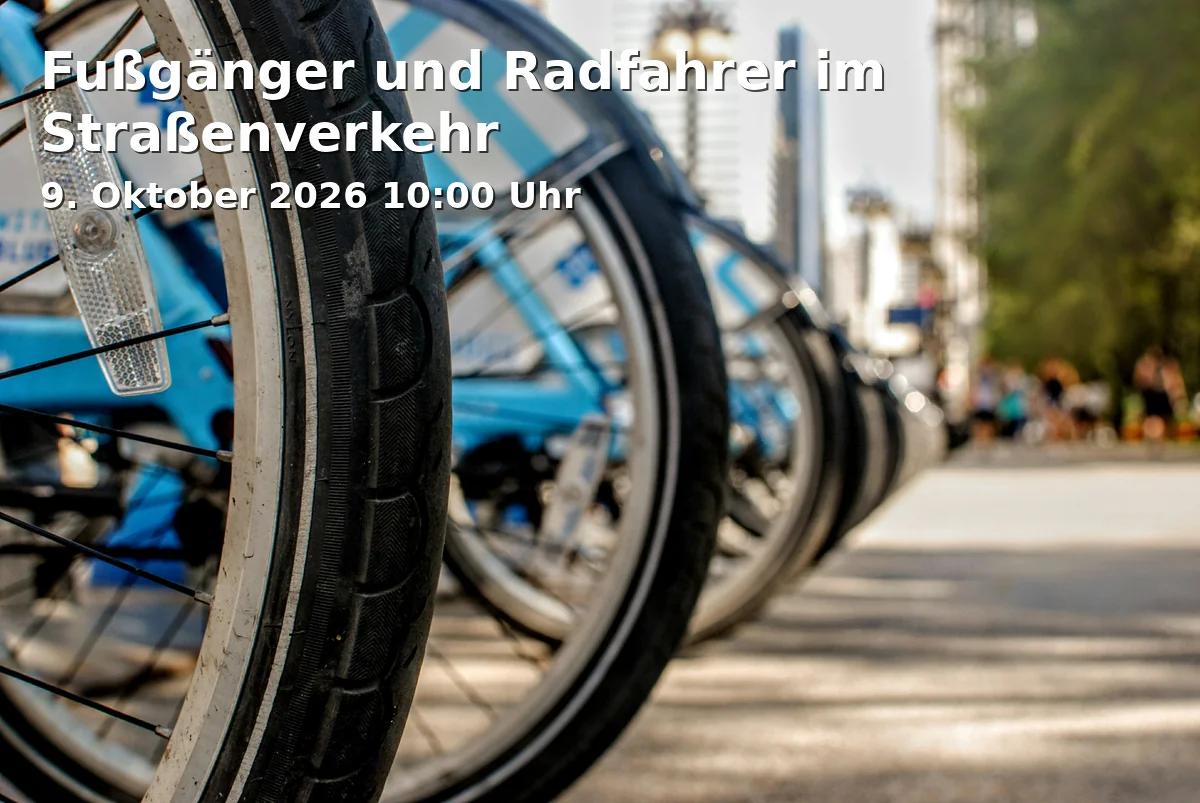 Event: Fußgänger und Radfahrer im Straßenverkehr in Maria-Seltmann-Haus, Herrmannstraße 6, 92637 Weiden i.d.OPf. on 9. Oktober 2026