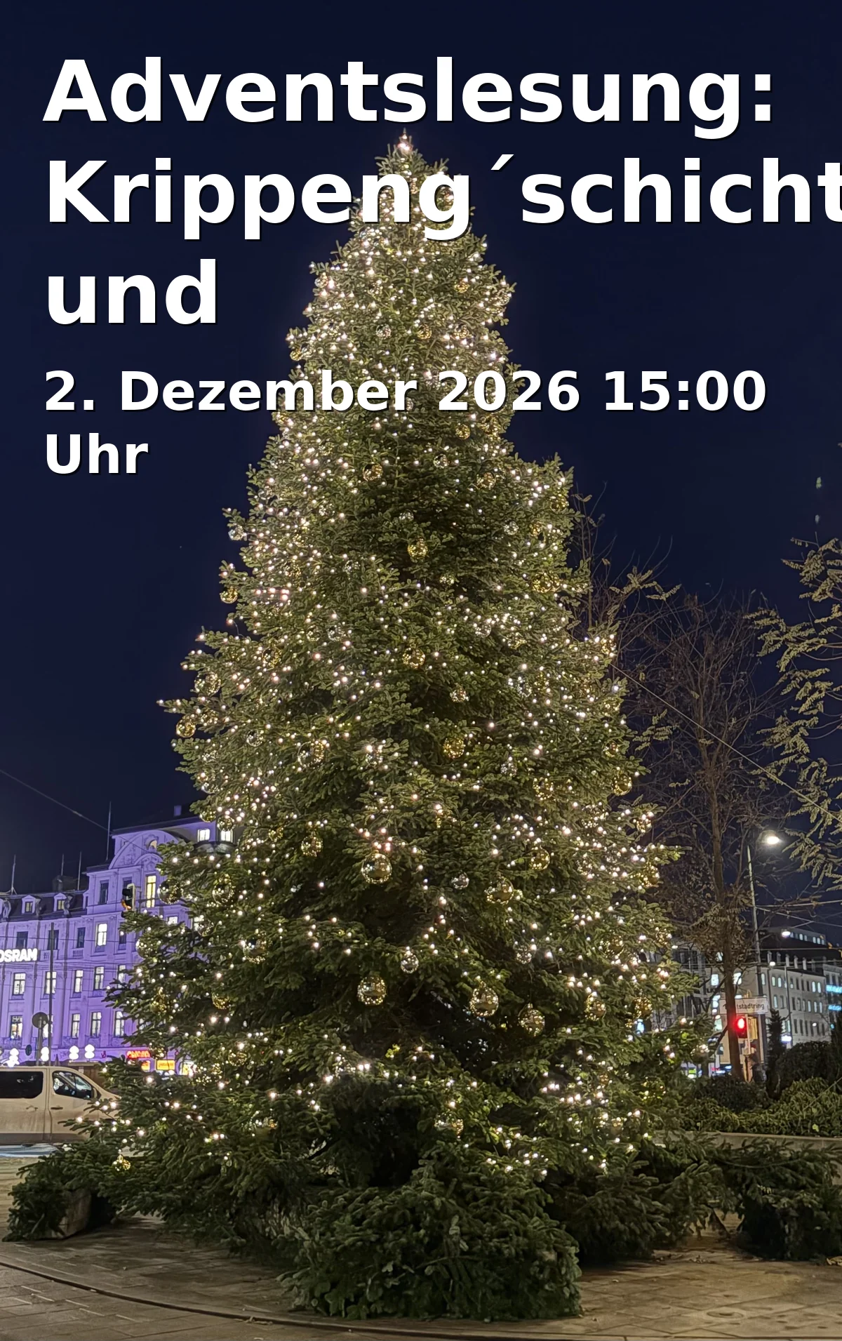 Event: Advent Reading: Nativity Stories and Fatschenkindl