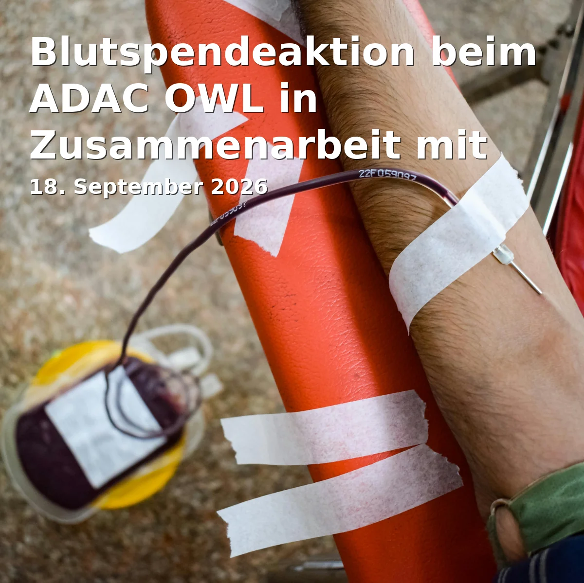 Blutspendeaktion beim ADAC OWL in Zusammenarbeit mit dem DRK Blutspendedienst West