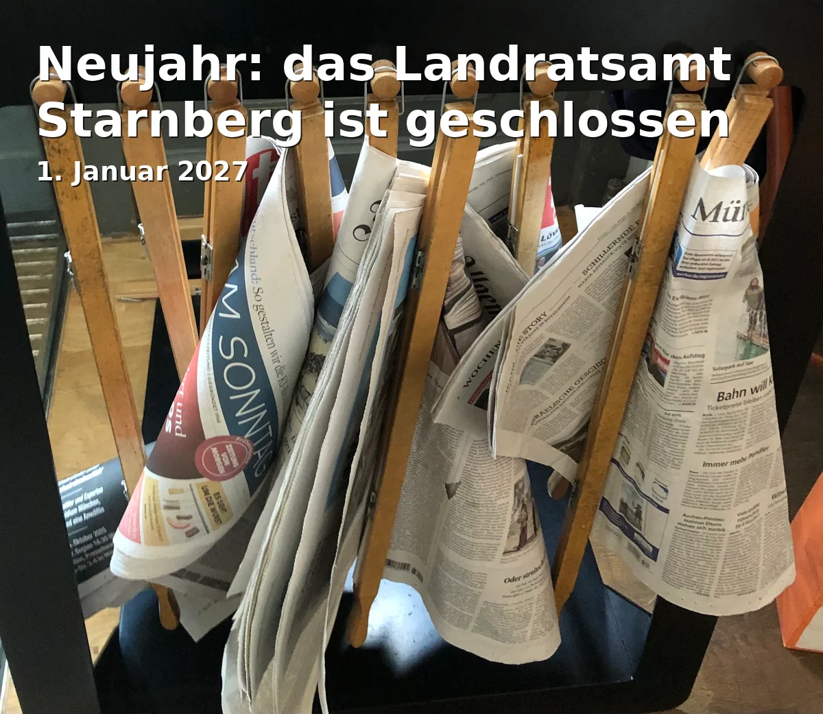 Event: Neujahr: das Landratsamt Starnberg ist geschlossen