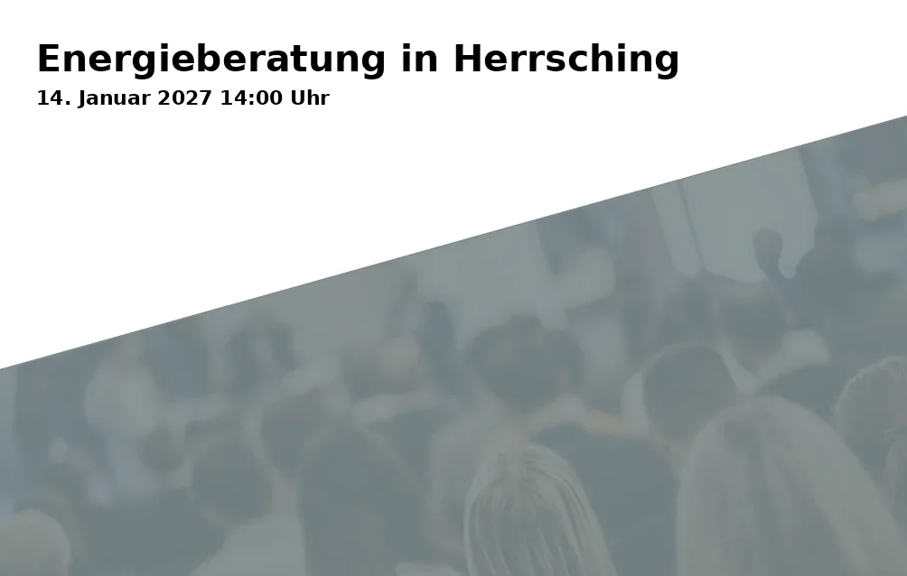 Event: Energieberatung in Herrsching in Energiewende-Zentrum Fünfseenland, Seestraße 35, 82211 Herrsching on 14. Januar 2027