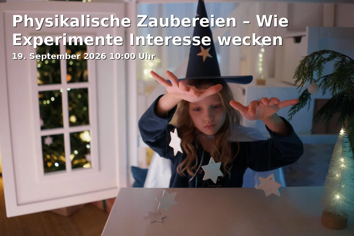 Event: Physikalische Zaubereien – Wie Experimente Interesse wecken in Universität Hauptgebäude, Hörsaal 6, Universitätsstraße 25, 33615 Bielefeld on 19. September 2026