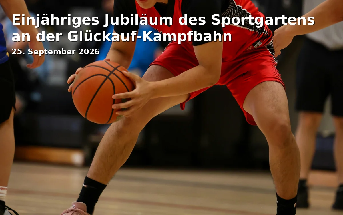 Einjähriges Jubiläum des Sportgartens an der Glückauf-Kampfbahn