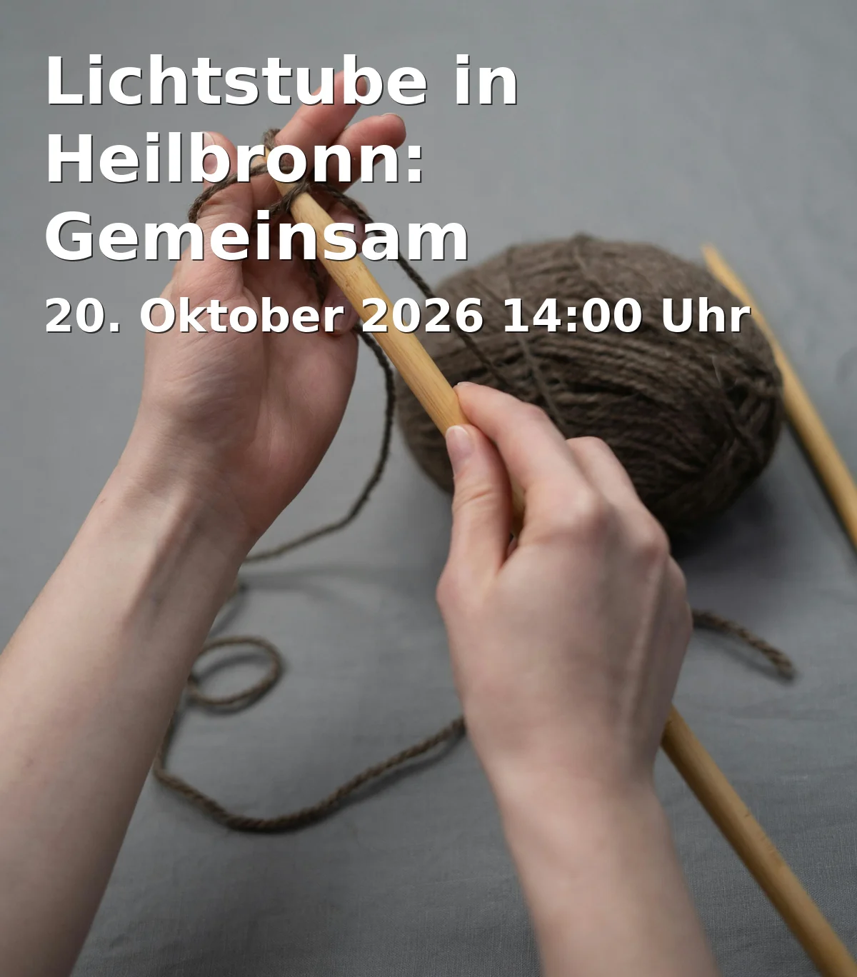 Event: Lichtstube in Heilbronn: Gemeinsam handarbeiten, plaudern und singen