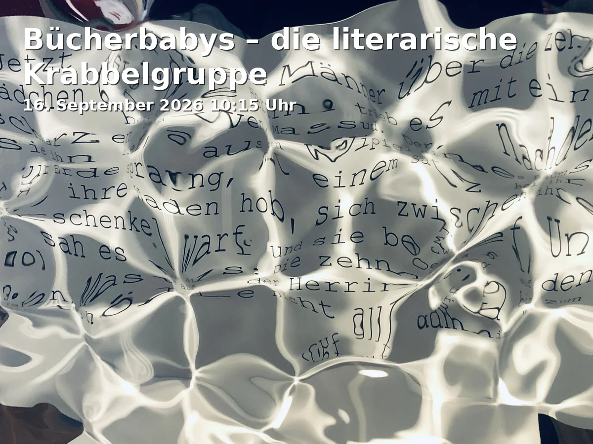 Event: Bücherbabys – die literarische Krabbelgruppe in Interim Zentralbibliothek, Hohe Straße 68-82, 50667 Köln on 16. September 2026
