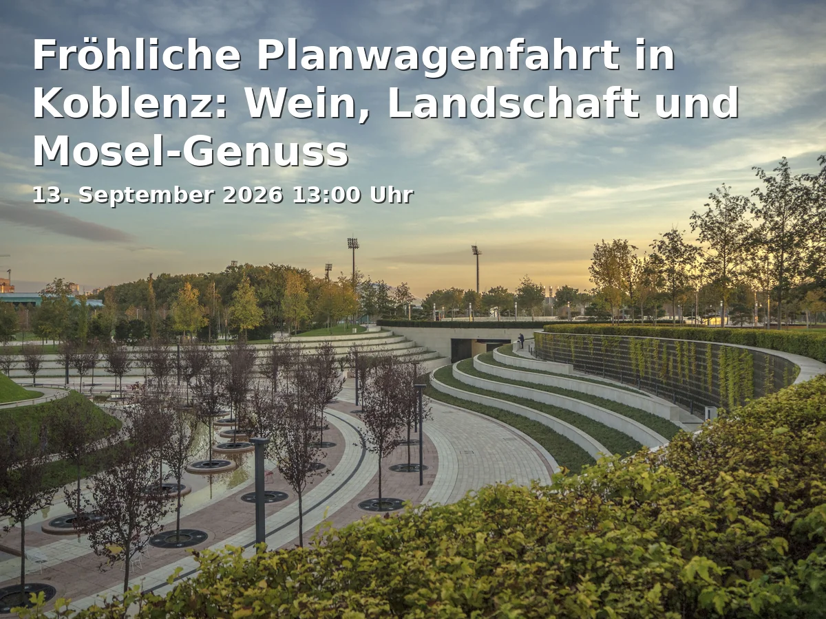 Event: Fröhliche Planwagenfahrt in Koblenz: Wein, Landschaft und Mosel-Genuss