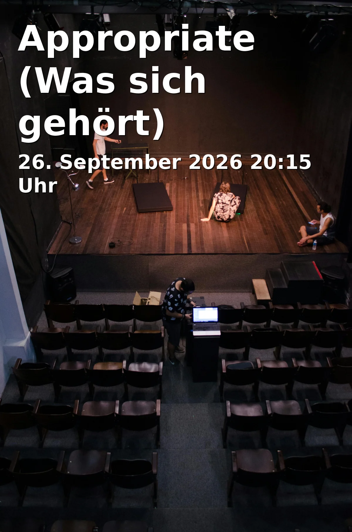 Event: Appropriate (Was sich gehört) in ThOP – Theater im OP, Käte-Hamburger-Weg 3, 37073 Göttingen on 26. September 2026