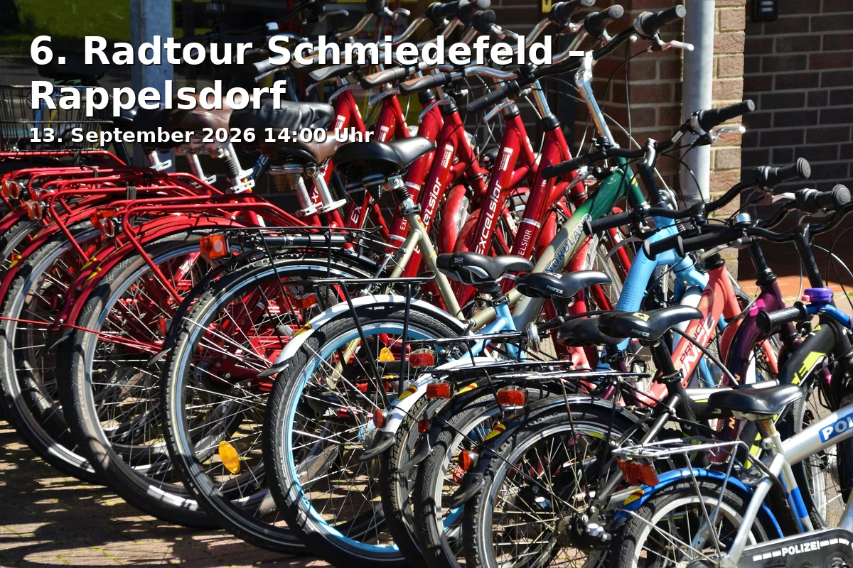 6. Radtour Schmiedefeld – Rappelsdorf