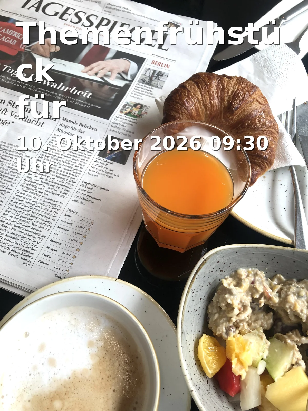 Event: Themenfrühstück für Alleinerziehende in Evang. Familien-Bildungsstätte plus Mehrgenerationenhaus, Storchenhaus, Saal, EG, Ludwigstraße 29, 95444 Bayreuth on 10. Oktober 2026