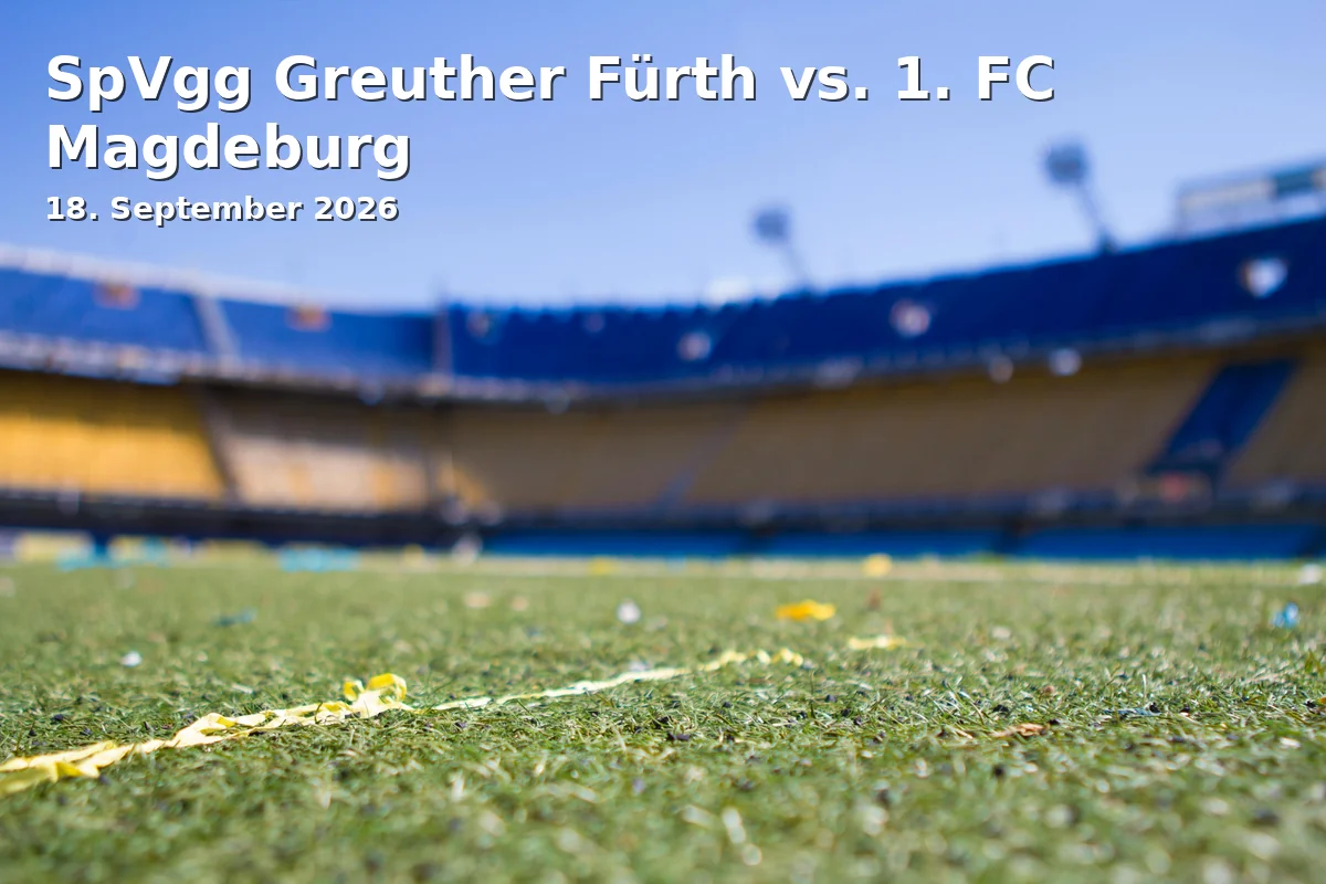 Event: SpVgg Greuther Fürth vs. 1. FC Magdeburg