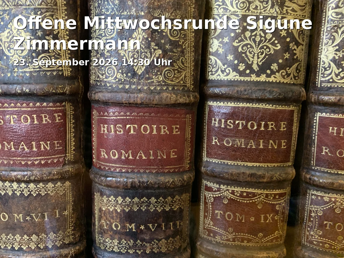 Event: Offene Mittwochsrunde Sigune Zimmermann