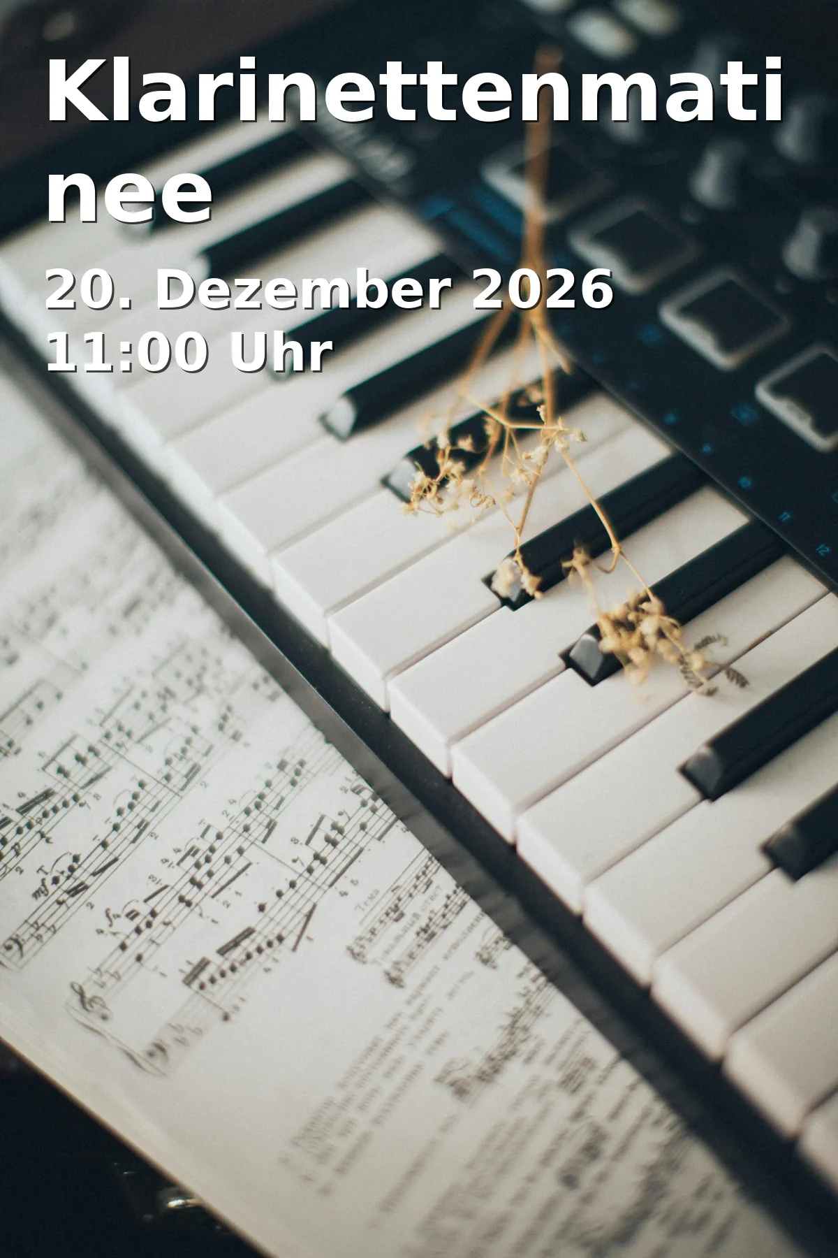 Event: Klarinettenmatinee in Roter Saal, Hochschule für Musik Mainz, Jakob-Welder-Weg 28, 55128 Mainz on 20. Dezember 2026
