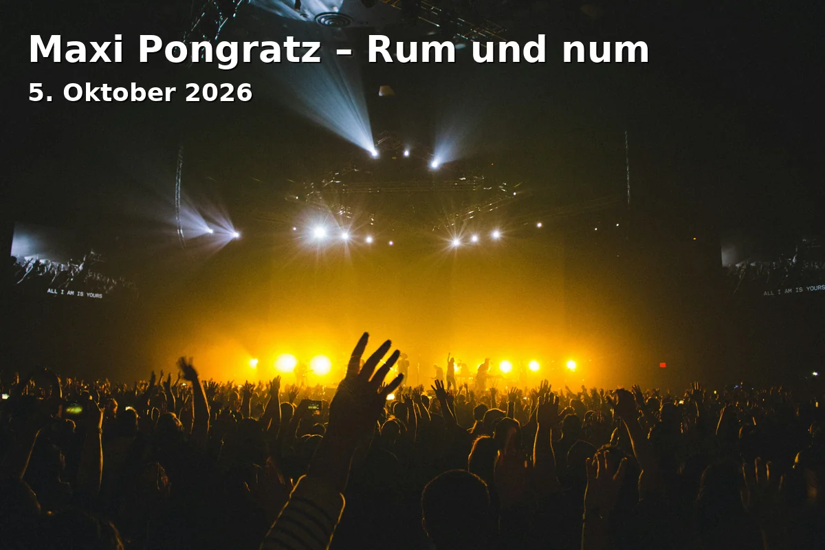 Event: Maxi Pongratz – Rum und num in Stadtbibliothek Rosenheim, Poststr. 10, 83022 Rosenheim on 5. Oktober 2026