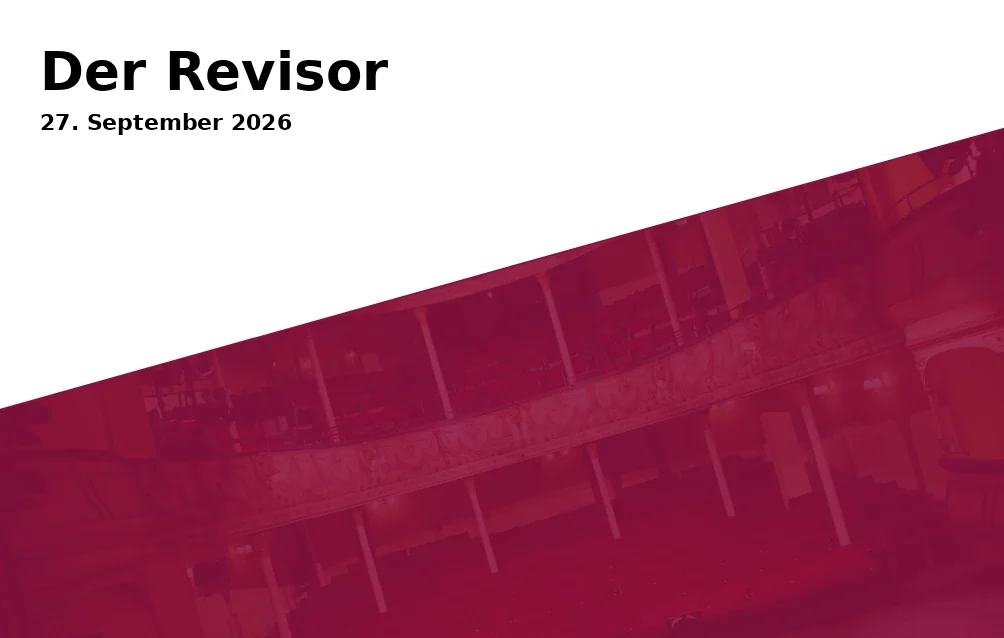 Event: Der Revisor in Deutsches Theater Göttingen, Göttingen on 27. September 2026