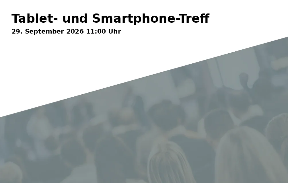 Event: Tablet- und Smartphone-Treff in Stadtbibliothek Göttingen, Göttingen on 29. September 2026