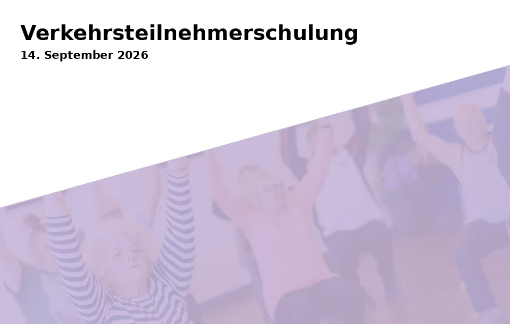 Verkehrsteilnehmerschulung