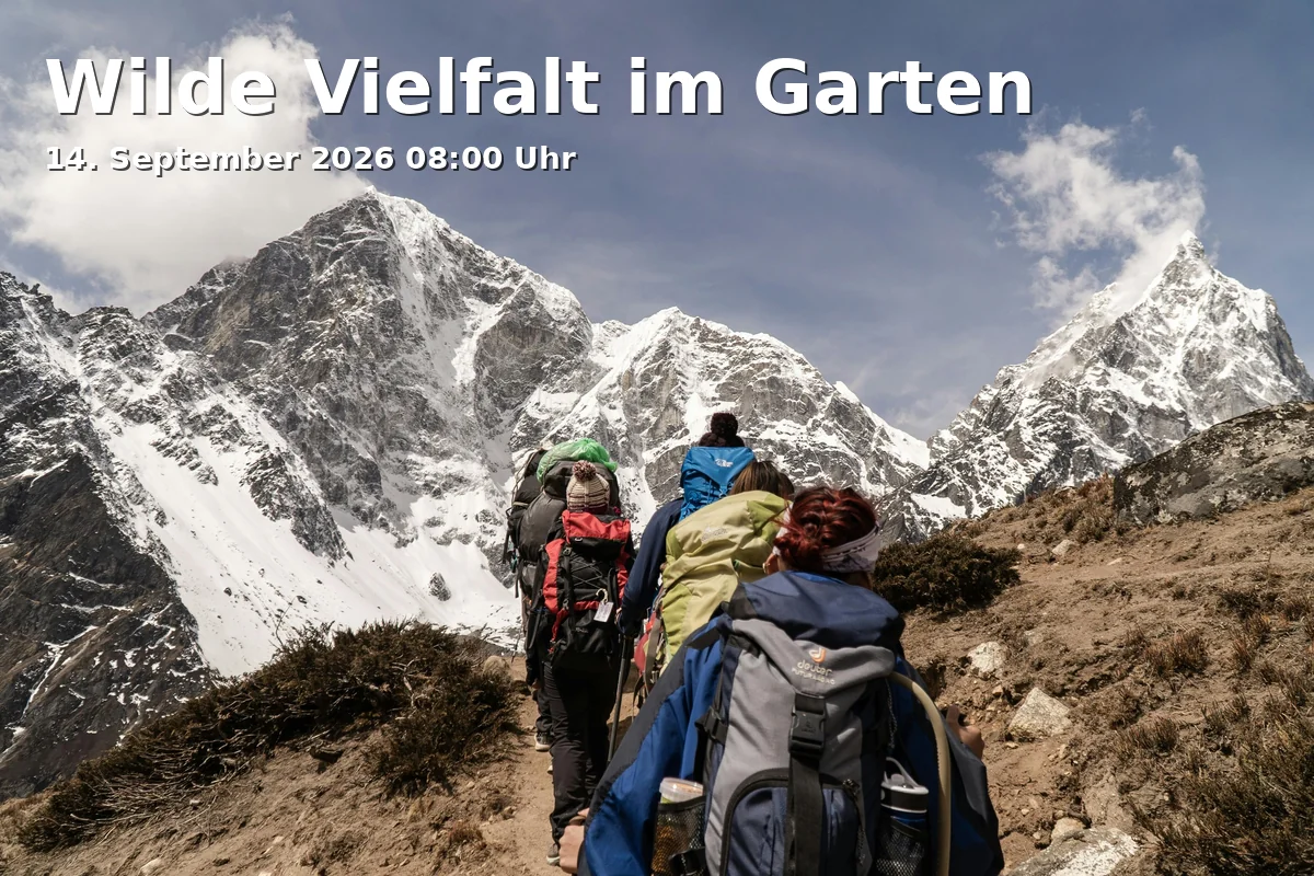 Event: Wilde Vielfalt im Garten in Botanischer Garten, Loschgestr. 1, 91054 Erlangen on 14. September 2026