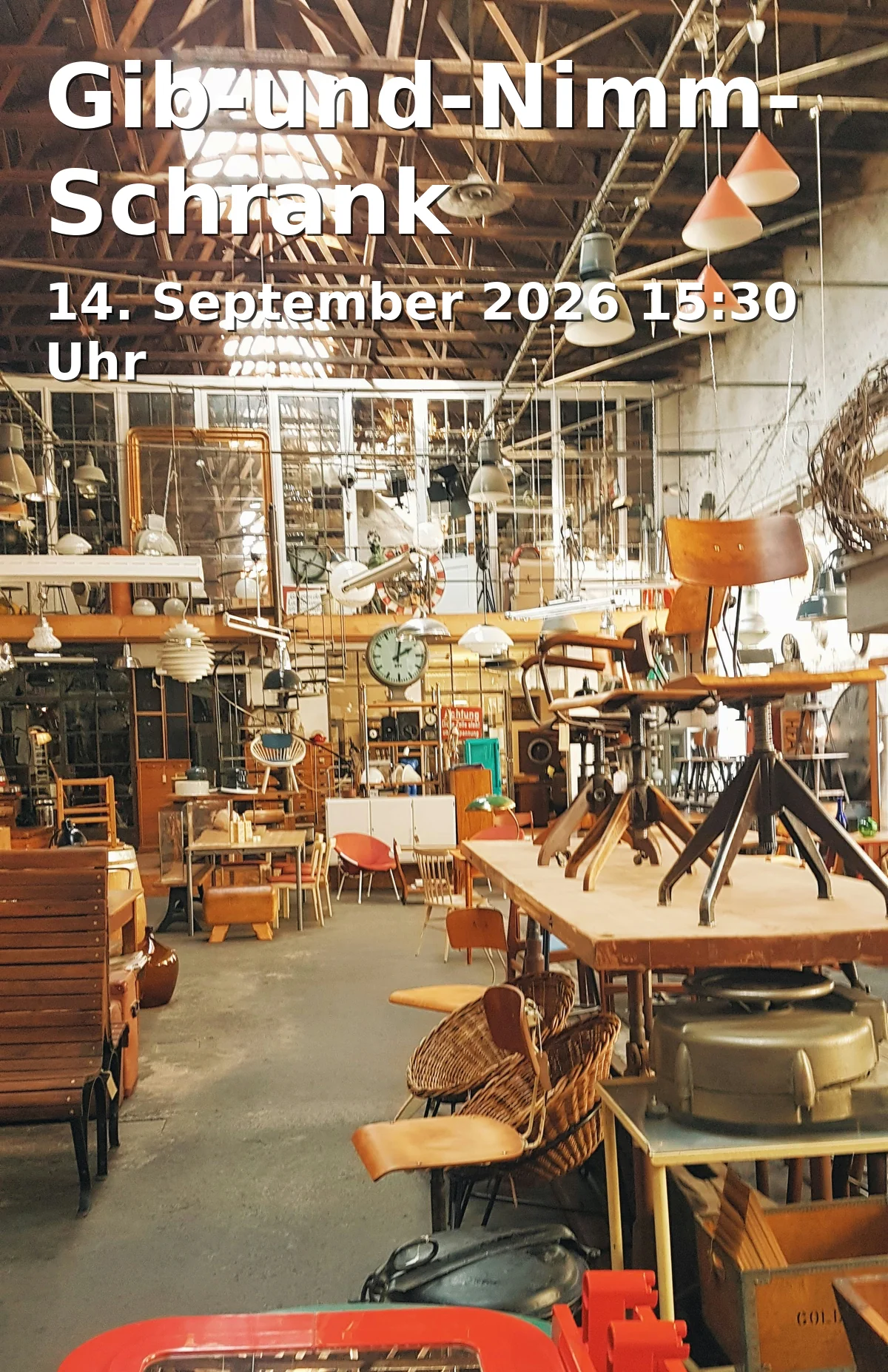 Event: Gib-und-Nimm-Schrank in Stadtteilzentrum Die Scheune, Odenwaldallee 2, 91056 Erlangen on 14. September 2026
