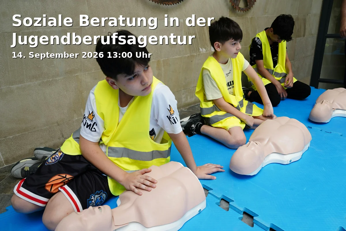 Event: Soziale Beratung in der Jugendberufsagentur in Nägelsbachstraße 26, 91052 Erlangen on 14. September 2026