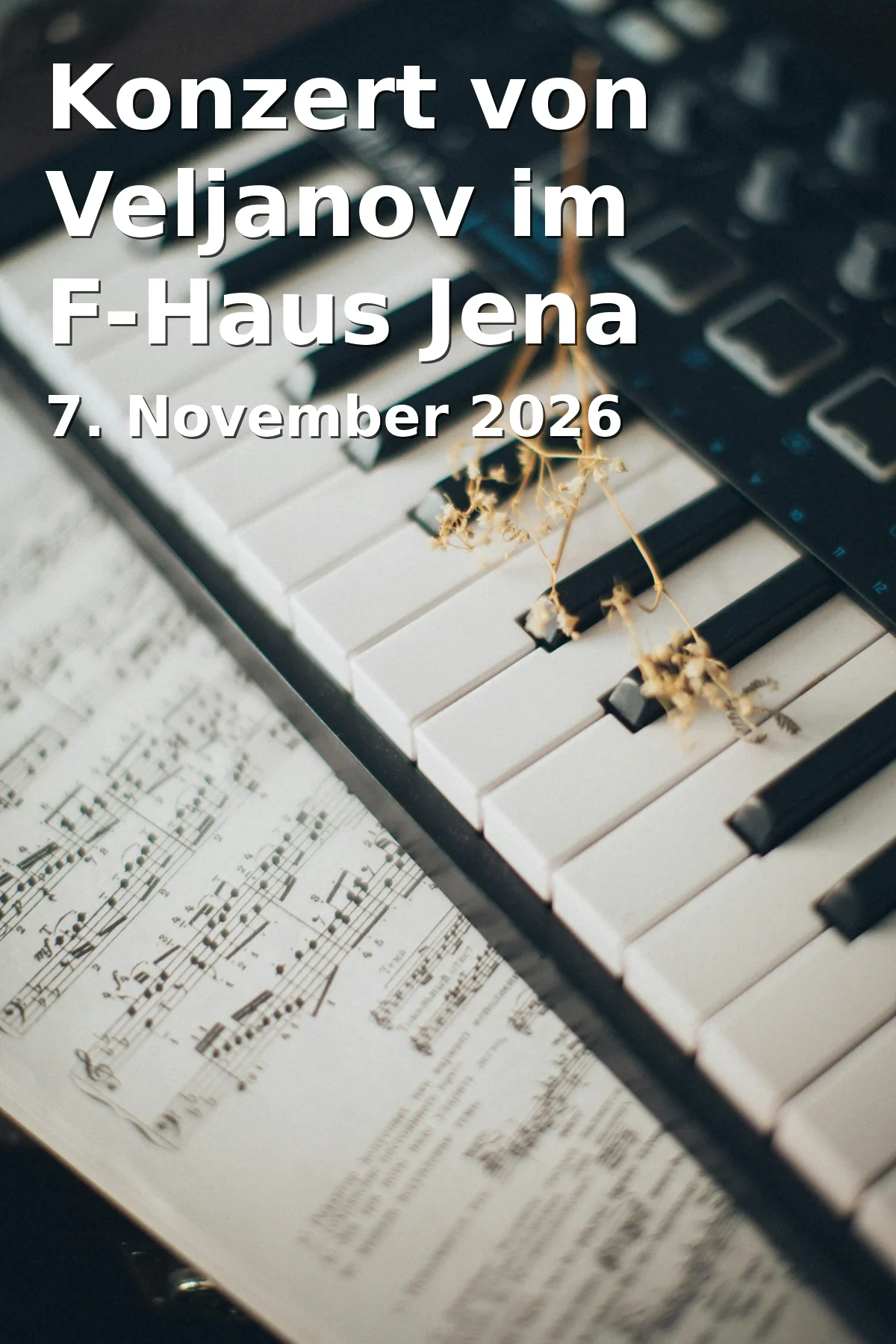 Event: Konzert von Veljanov im F-Haus Jena in F-Haus Jena, Johannisplatz 14, 07743 Jena on 7. November 2026