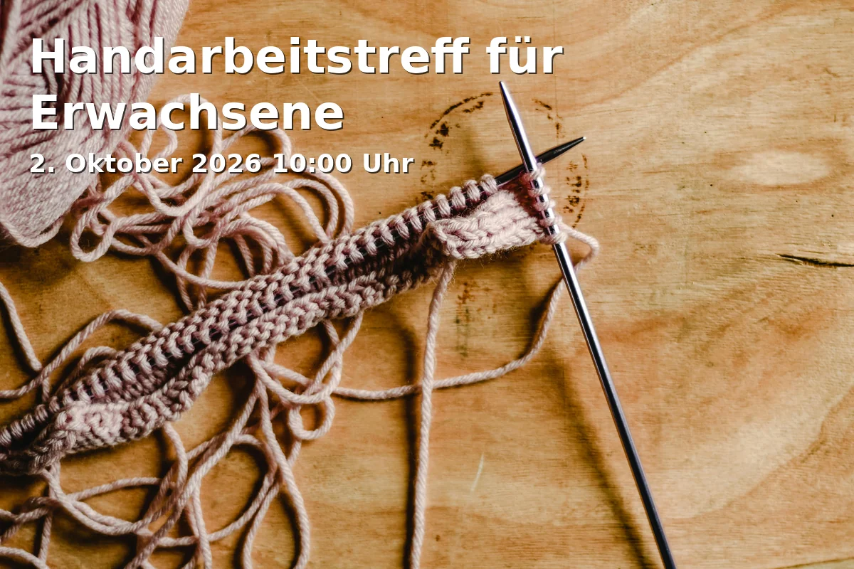 Event: Handarbeitstreff für Erwachsene in Nachbarschaftszentrum Grone, Göttingen on 2. Oktober 2026