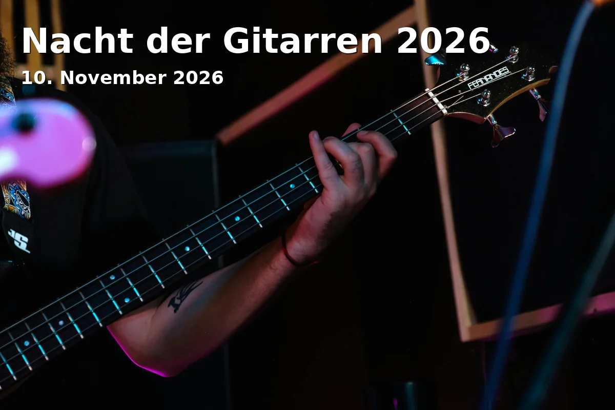 Event: Nacht der Gitarren 2026 in Volksbad Jena, Knebelstraße 10, 07743 Jena on 10. November 2026