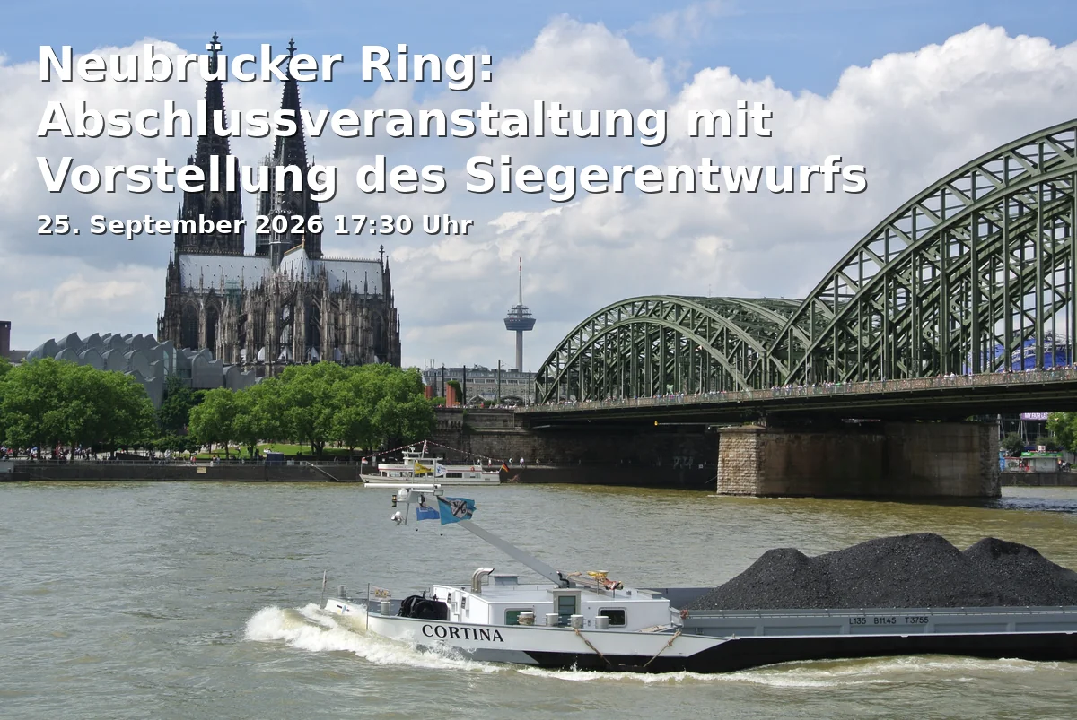 Event: Neubrücker Ring: Abschlussveranstaltung mit Vorstellung des Siegerentwurfs