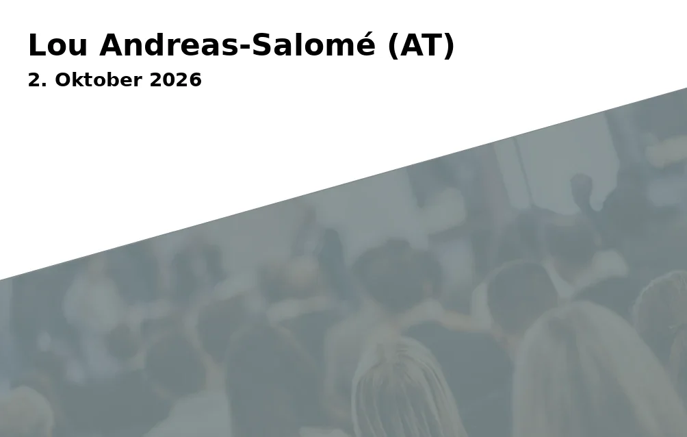 Event: Lou Andreas-Salomé (AT) in Junges Theater Göttingen, Göttingen on 2. Oktober 2026