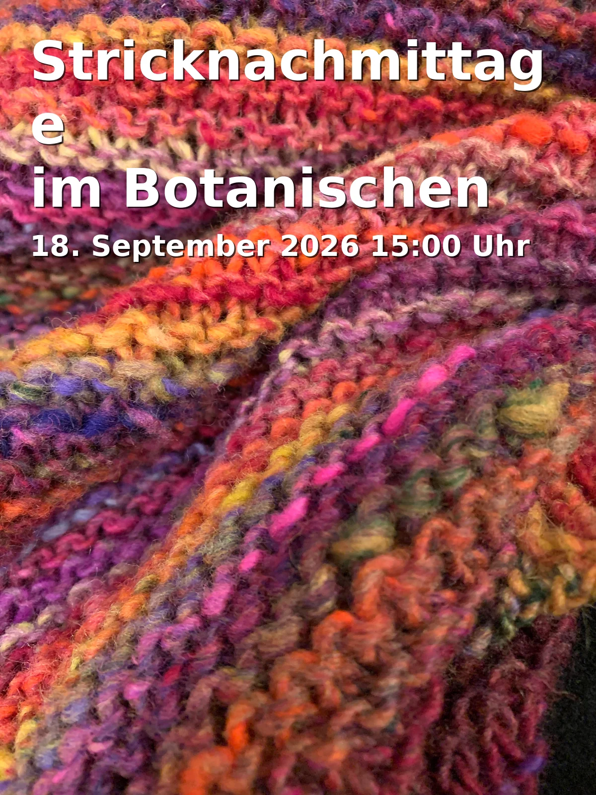 Event: Stricknachmittage im Botanischen Obstgarten