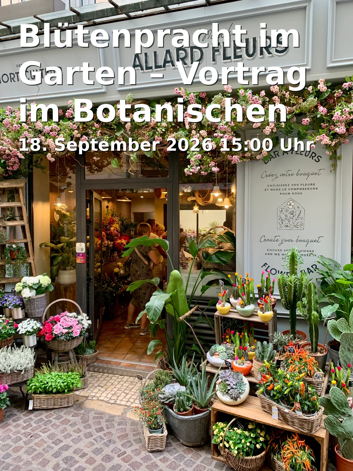 Event: Blütenpracht im Garten – Vortrag im Botanischen Obstgarten