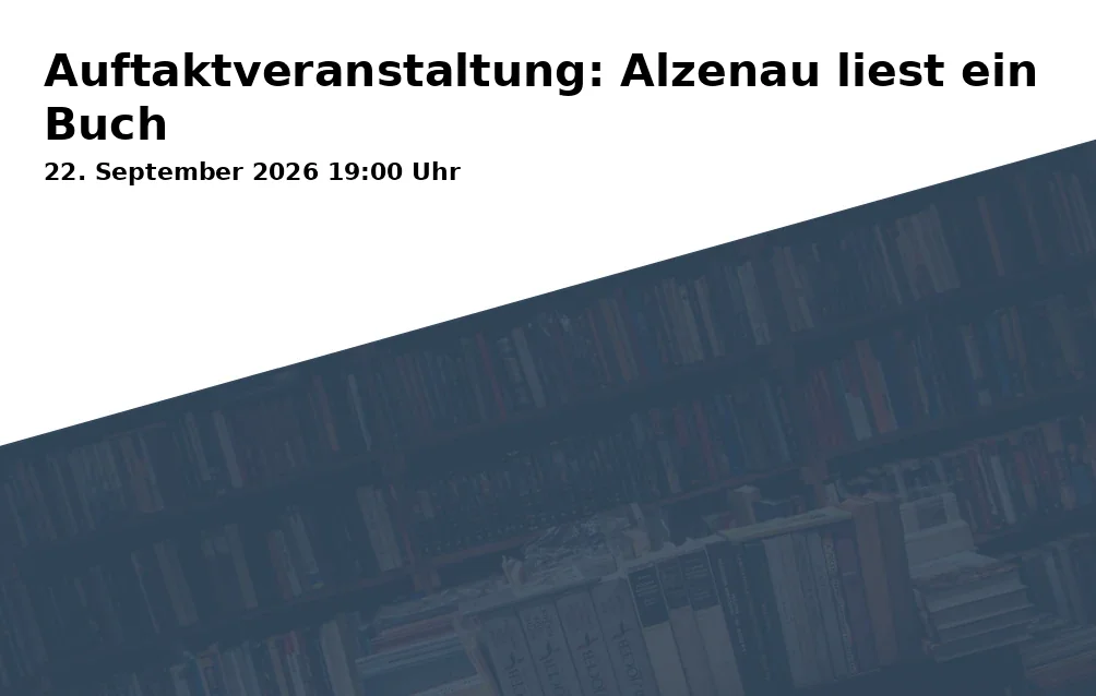 Event: Auftaktveranstaltung: Alzenau liest ein Buch