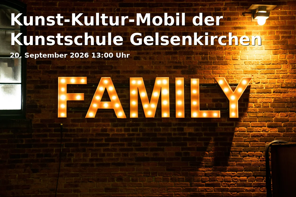 Event: Kunst-Kultur-Mobil der Kunstschule Gelsenkirchen in Quartiersladen Schalke, Liboriusstraße 63a, 45881 Gelsenkirchen on 20. September 2026