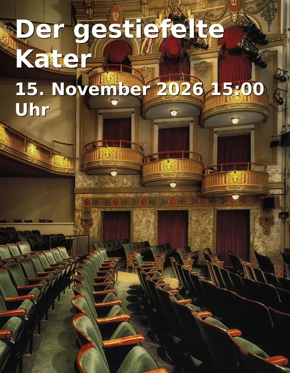 Event: Der gestiefelte Kater in Zigarre Kunst- und Kulturwerkhaus, Achtungstraße, 74072 Heilbronn-Innenstadt on 15. November 2026