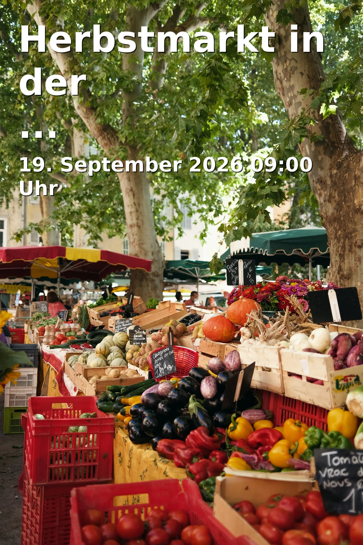 Herbstmarkt in der Genussgärtnerei