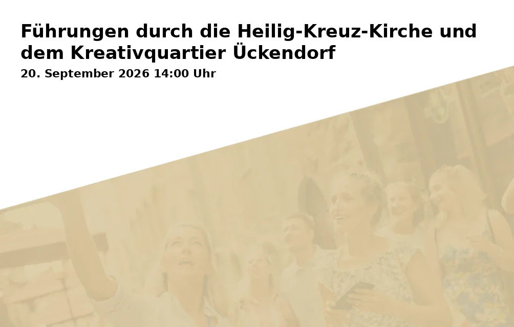 Führungen durch die Heilig-Kreuz-Kirche und dem Kreativquartier Ückendorf