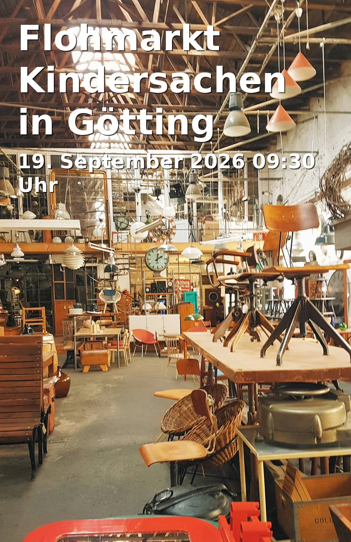 Event: Flohmarkt Kindersachen in Götting in Mehrzweckhalle Götting, Schulstraße 8a, Bruckmühl on 19. September 2026