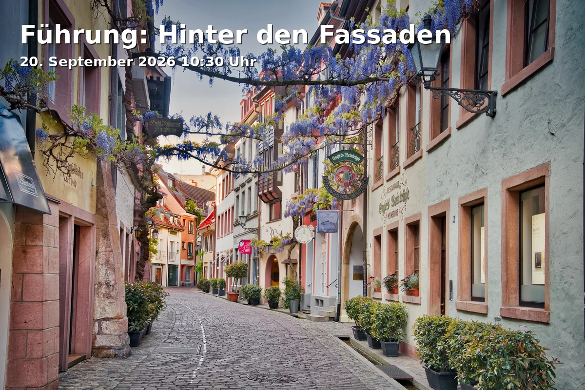 Event: Führung: Hinter den Fassaden in Dokumentationszentrum Nationalsozialismus, Rotteckring 14, 79098 Freiburg on 20. September 2026