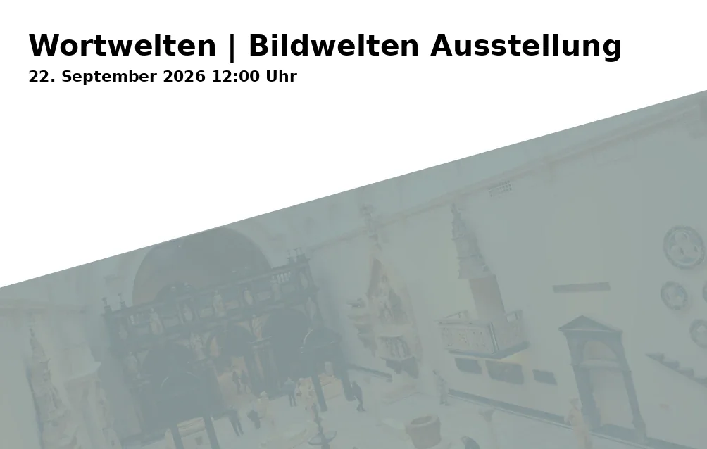 Event: Wortwelten | Bildwelten Ausstellung in Mälzerstraße 11, 07745 Jena on 22. September 2026