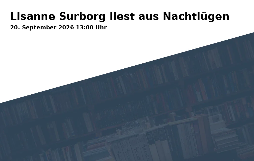 Event: Lisanne Surborg liest aus Nachtlügen in Stadtjugendring Rosenheim, Rathausstraße 26, 83022 Rosenheim on 20. September 2026