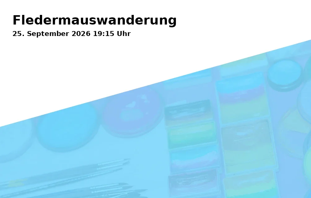 Event: Fledermauswanderung in Nordsternpark Parkplatz "Amphitheater", Wallstraße 52, 45899 Gelsenkirchen on 25. September 2026