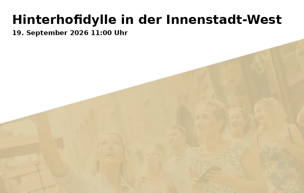 Hinterhofidylle in der Innenstadt-West