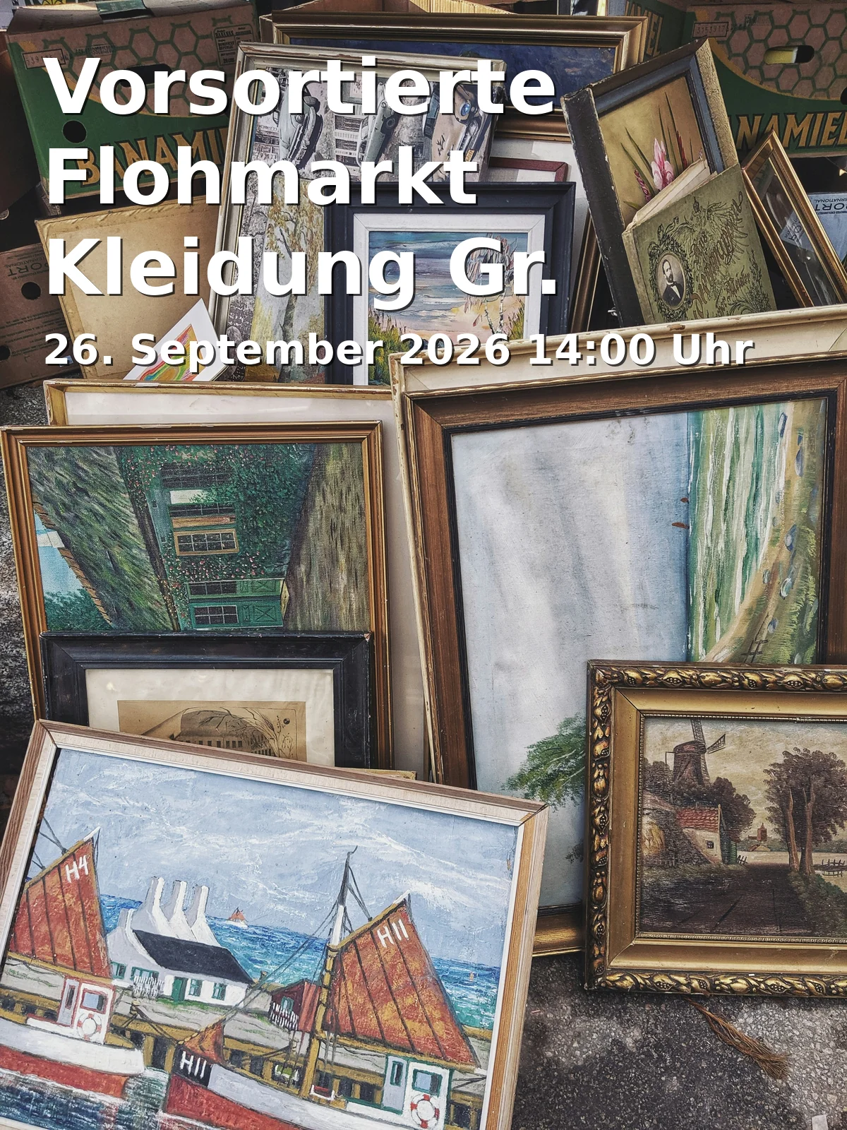 Event: Vorsortierte Flohmarkt Kleidung Gr. 50-188 im gelben Haus der MARTINSCHULE Bielefeld in Bielefeld-Gadderbaum on 26. September 2026