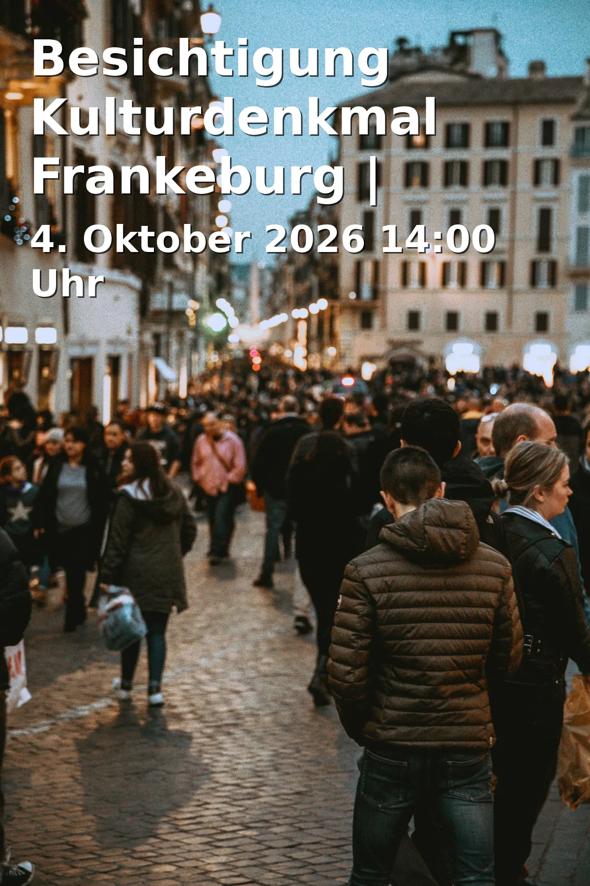Event: Besichtigung Kulturdenkmal Frankeburg | Öffnungstermine 2026