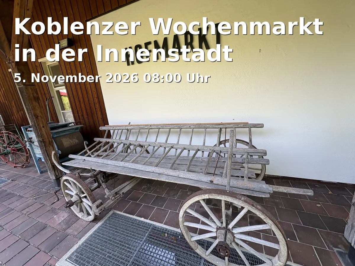 Event: Koblenzer Wochenmarkt in der Innenstadt
