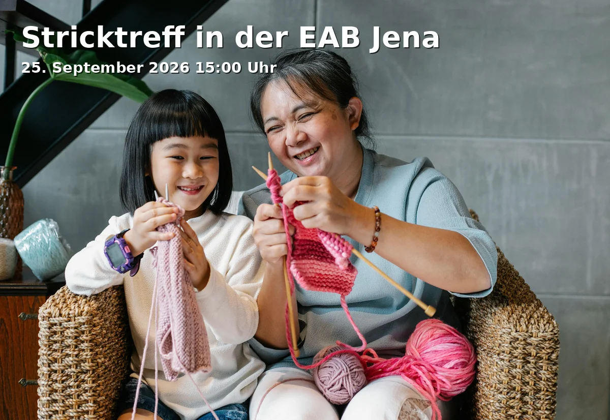 Event: Stricktreff in der EAB Jena in Ernst-Abbe-Bücherei Jena, Engelplatz 2, 07743 Jena on 25. September 2026