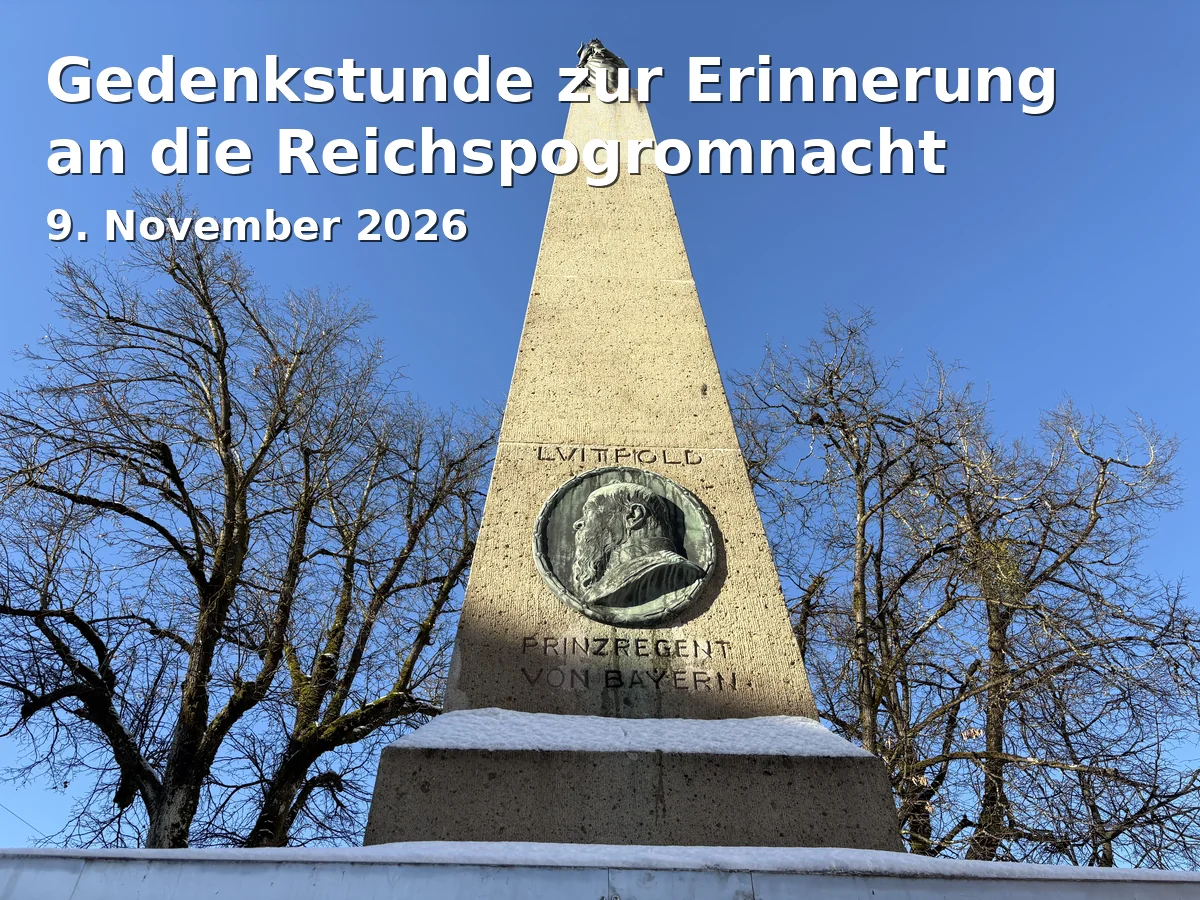Event: Gedenkstunde zur Erinnerung an die Reichspogromnacht