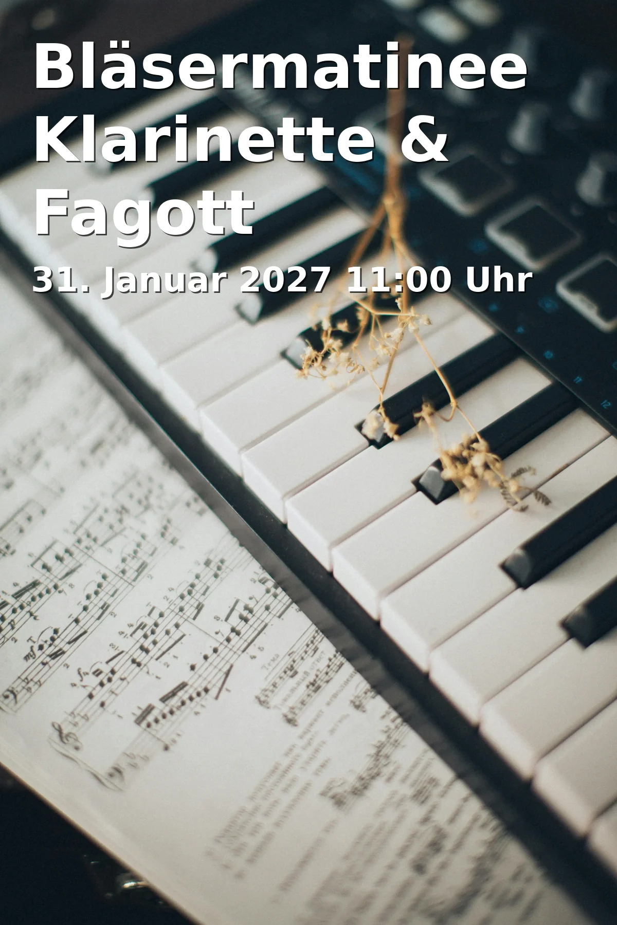 Event: Bläsermatinee Klarinette & Fagott in Roter Saal, Hochschule für Musik Mainz, Saarstr. 21, 55122 Mainz on 31. Januar 2027