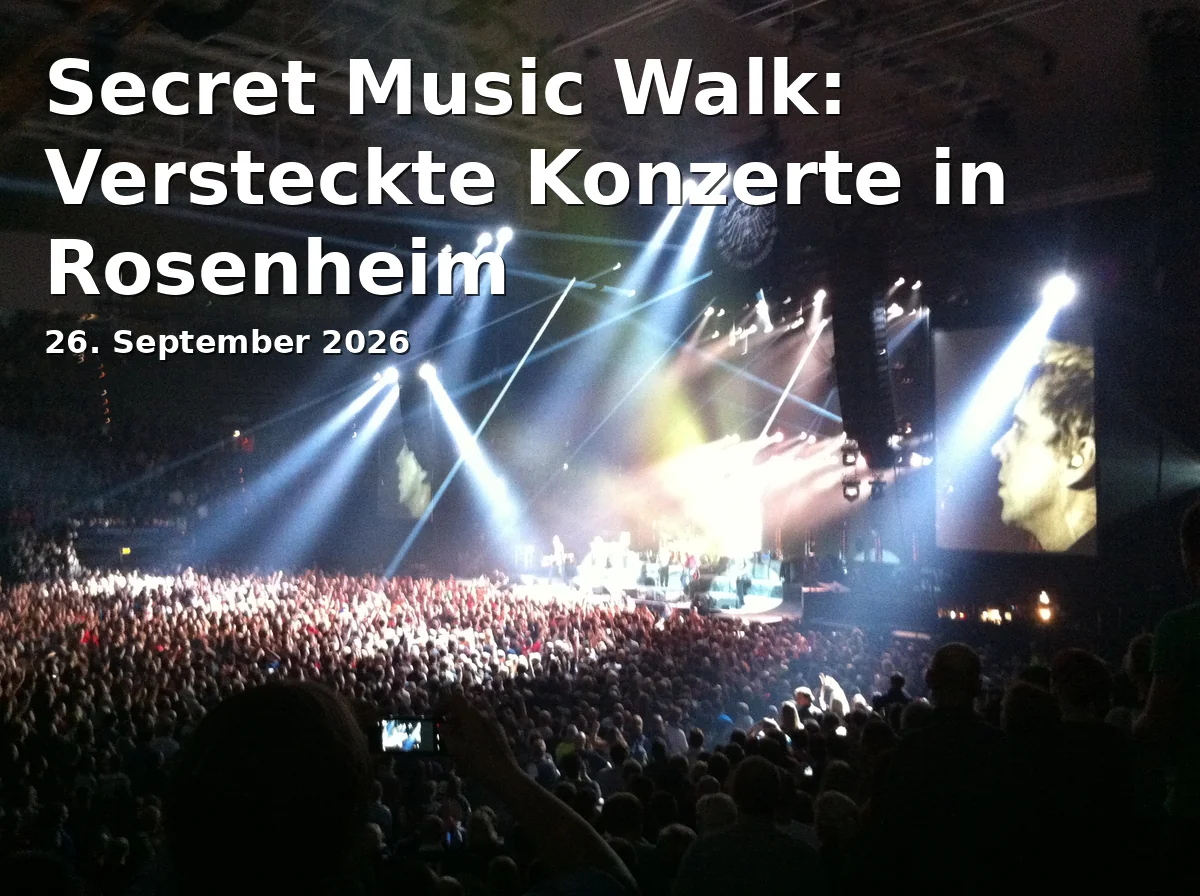 Event: Secret Music Walk: Versteckte Konzerte in Rosenheim in Stadtbibliothek Rosenheim, Salzstadel 15, 83022 Rosenheim on 26. September 2026