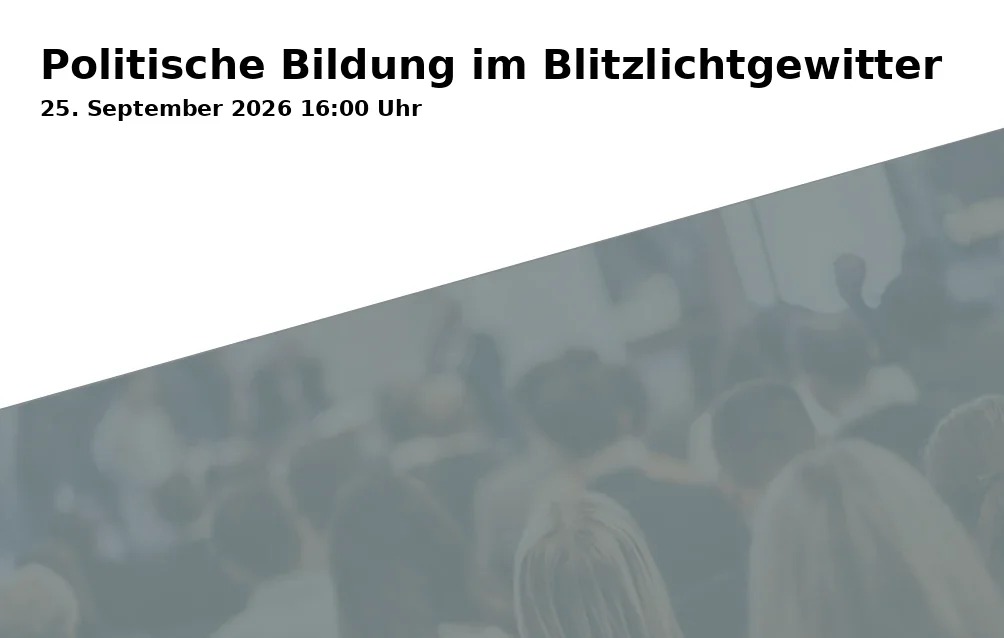 Event: Politische Bildung im Blitzlichtgewitter in Rathaus Bochum, Willy-Brandt-Platz 2-6, 44787 Bochum on 25. September 2026